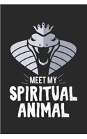 Meet my spiritual animal snake: Calendar, weekly planner, diary, notebook, book 105 pages in softcover. One week on one double page. For all appointments, notes and tasks that you 