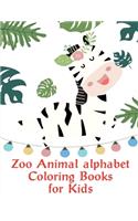 Zoo Animal alphabet Coloring Books for Kids