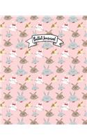Bullet Journal: Cute Rabbit Pattern Cover: Notebook, Bullet Journal Dotted Grid, 120 Pages (8 X 10)