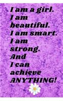 I Am a Girl: Notepad for Girls