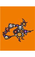 Witch Emoji Sketchbook: Halloween Emoji, Paint or Color for Kids, Drawing, Doodling & Writing Book, Blank Paper & Notebook(Elite Sketchbook)