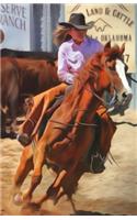 Bullet Journal for Horse Lovers - Rodeo Cowgirl: 162 Numbered Pages with 150 Graph Style Grid Pages, 6 Index Pages and 2 Key Pages in Easy to Carry 5.5 X 8.5 Size.