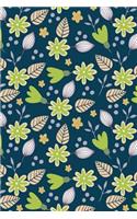 Journal Notebook Green Leafy Pattern: 110 Page Lined and Numbered Journal With Index Pages In Portable 6 x 9 Size, Perfect For Writing, Taking Notes, List Making, Journaling and Doodling(16 My Favorite Lined Journal)