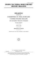 Ensuring that federal prosecutors meet discovery obligations