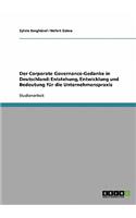 Corporate Governance-Gedanke in Deutschland