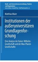 Institutionen Der Außeruniversitären Grundlagenforschung