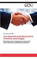 Las buenas prácticas para enseñar psicología