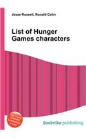 List of Hunger Games Characters