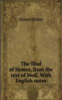 Iliad of Homer, from the text of Wolf. With English notes