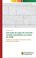 Corrosão de vigas de concreto armado submetidas ao ensaio de CAIM