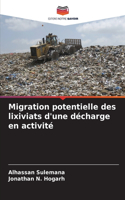 Migration potentielle des lixiviats d'une décharge en activité