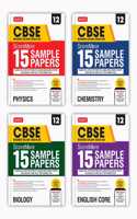 Mtg Cbse Class 12 Scoremore 15 Sample Papers Physics, Chemistry, Biology & English