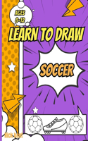 Learn to draw soccer book for kids