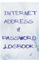 Password Logbook With Tabs: Internet Address And Password Log Book 110 Pages Matte Cover Design Size 6 X 9 INCH Address - Password # Log Good Prints.