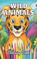 Wild Animals Coloring Book for Kids