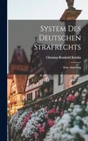 System des Deutschen Strafrechts