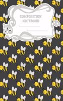 Composition Notebook: A 8.5x11 Inch Matte Softcover Paperback Notebook Journal With 120 Blank Lined Pages -Handwriting Paper- Geometric Pattern Yellow Orange Horizontal P
