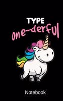 Notebook - Type Onederful