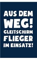 Gleitschirmfliegen: Gleitschirmflieger im Einsatz!: Notizbuch / Notizheft für Paragliding Paraglider A5 (6x9in) liniert mit Linien