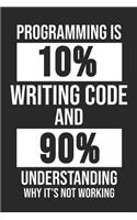 Programming Is 10% Writing Code And 90% Understanding Why It's Not Working