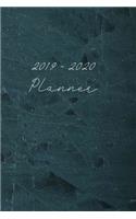 2019 - 2020 Planner: August 2019 - June 2020 Daily Planner with Calendar Dates, Mystic Black Texture Cover