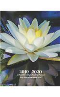 2019 - 2020 - 18 Month Weekly & Monthly Planner July 2019 to December 2020: White Water Lily Water Pond Garden Nature Vol 3 Monthly Calendar with U.S./Uk/ Canadian/Christian/Jewish/Muslim Holidays- Calendar in Review/Notes 8