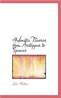 Hedonistic Theories from Aristippus to Spencer