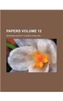 Papers Volume 12: (English)