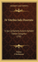 De Veteribus Indis Dissertatio