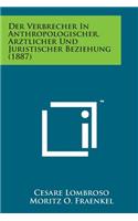 Verbrecher in Anthropologischer, Arztlicher Und Juristischer Beziehung (1887)