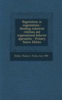 Negotiations in Organizations