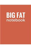 Big Fat Notebook (600 Pages): Indian Red, Extra Large Ruled Blank Notebook, Journal, Diary (8.5 x 11 inches)