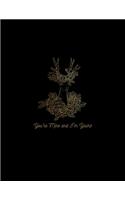 You're Mine And I'm Yours NoteBook WideRuled Watercolor Gold Deer cover