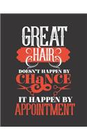 Great Hair Doesn't Happen by Chance It Happen by Appointment