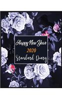 Happy New Year 2020 Standard Diary: New Year Gift 2020 Christmas Gift 2020 2020 Planner Pretty Simple Planners Botanical Floral Gift For year 2020