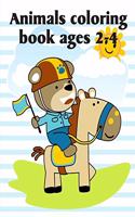 Animals Coloring Book Ages 2-4: Fun, Easy, and Relaxing Coloring Pages for Animal Lovers