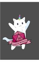 Dungeon Meowster DnD Notebook Journal 100 Lined Pages matte.