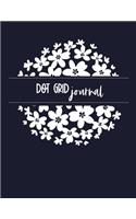 Dot Grid Journal: Dot Grid Matrix Journal to Help You Plan Your Day, Organize Your Life, Finish Your To Do List - Pretty Black Floral Cover