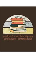 Weekly & Monthly Planner October 2019 - September 2020
