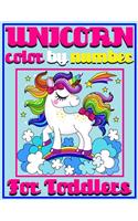 Unicorn Color By Number For Toddlers: Coloring Books For kids Activity Learning Work Ages 2-4, 4-8