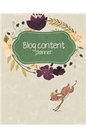 Blog content planner