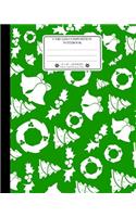 Unruled Composition Notebook. 8 X 10. 120 Pages. Winter and Christmas Time