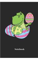 Notebook: Lined Notebook for Dinosaur, Easter and Easter Egg Fans - Perfect Gift for Men, Women and Kids