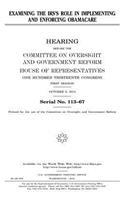 Examining the IRS's role in implementing and enforcing Obamacare