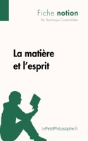 La matière et l'esprit (Fiche notion): LePetitPhilosophe.fr - Comprendre la philosophie
