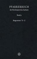 Pfarrerbuch Der Kirchenprovinz Sachsen: Biogramme Tr - Z