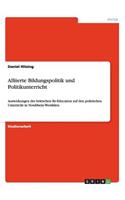 Alliierte Bildungspolitik und Politikunterricht