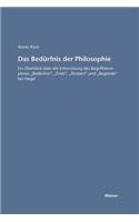 Bedürfnis der Philosophie