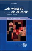 ALS Warst Du Ein Zeichen' / Band 1
