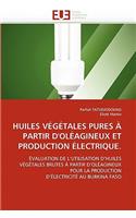 Huiles V�g�tales Pures � Partir d''ol�agineux Et Production �lectrique.: (Omn.Univ.Europ.)
